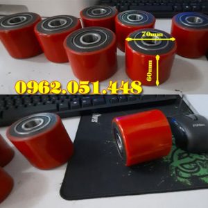 Bánh Xe Pu 60x70mm Bánh Xe Nâng Tay 2 Tấn